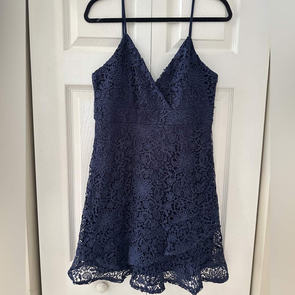 Likely Navy Lace Dress